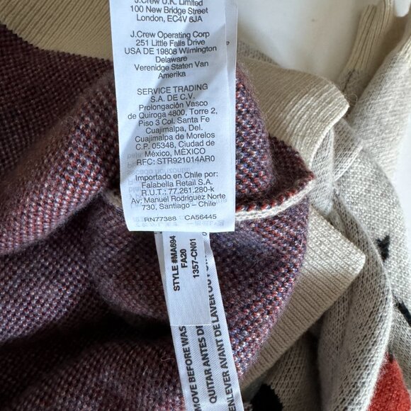 Madewell Cherry Jacquard Super Soft Pullover Sweater Size XXS - Picture 4 of 9